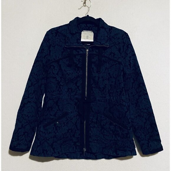 Anthropologie Hei Hei Jacket Womens Small Burnette Floral Anorak Military Jacket - Picture 2 of 7